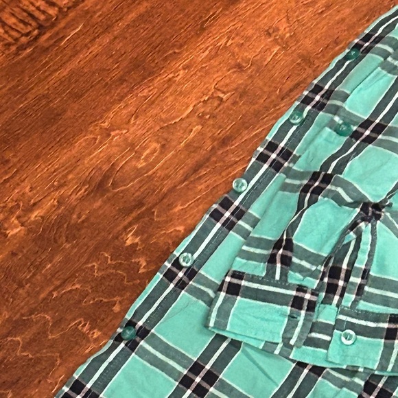 NWT UpCycled Graphic Flannel Size Girls XL 14/16 or Adult XS - Picture 9 of 11